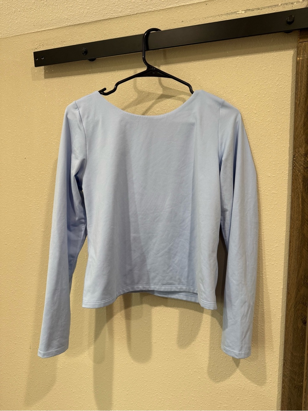 Light Blue Long-Sleeve Women's Top